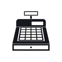 Cash register icon, simple style vector