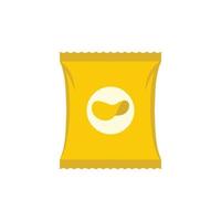 Chips icon, flat style vector