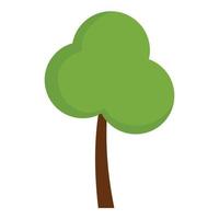 icono de árbol de parque, estilo plano vector