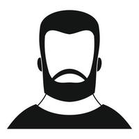 Hipster icon, simple style vector