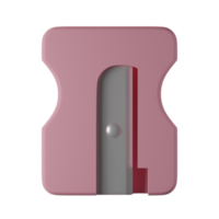 sharpener 3d icon in front view png
