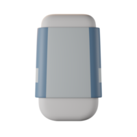 eraser 3d icon in front view png