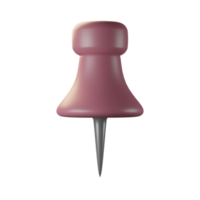 pin 3d icon in front view png