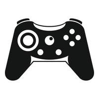 icono de gamepad de botón, estilo simple vector