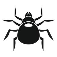 Cat mite icon, simple style vector