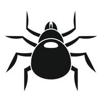 Cat mite icon, simple style vector