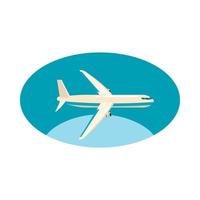 Cargo plane icon, cartoon style vector