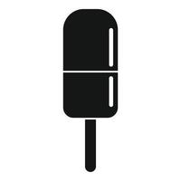 Ice cream summer beach icon, simple style vector