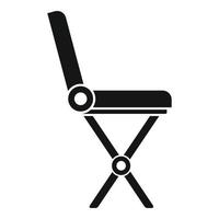 Folding furniture icon, simple style vector