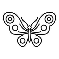 Abstract butterfly icon, outline style vector