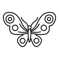 Abstract butterfly icon, outline style vector