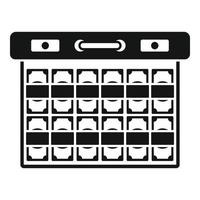 Bribery money case icon, simple style vector
