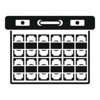 Bribery money case icon, simple style vector