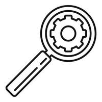 Search links engine icon, outline style vector