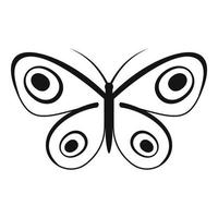 Tiny butterfly icon, simple style. vector