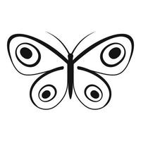 Tiny butterfly icon, simple style. vector