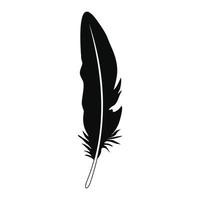 icono de pluma bohemia, estilo simple vector