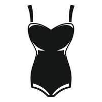 Model swimsuit icon, simple style vector