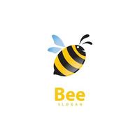 Bee logo images vector