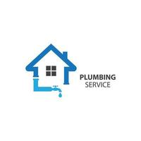 Plumbing service logo images vector