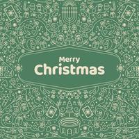 Typography Set of Christmas and Happy New Year Floral Card templates. Trendy retro style. Vector design element.