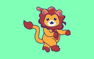 Cute Lion cartoon Pro vector