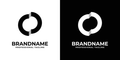 logotipo de monograma de letra cd o dc, adecuado para cualquier negocio con iniciales cd o dc. vector