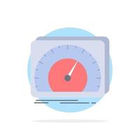 dashboard device speed test internet Flat Color Icon Vector
