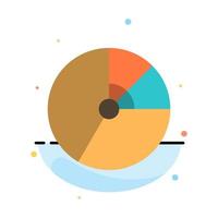 Pie Business Chart Diagram Finance Graph Statistics Abstract Flat Color Icon Template vector