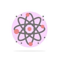 Physics React Science Abstract Circle Background Flat color Icon vector