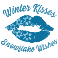 Winter Kisses Snowflake Wishes png