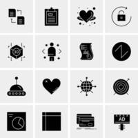 16 Universal Business Icons Vector Creative Icon Illustration to use in web and Mobile Related project