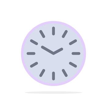 Time Clock Cleaning Abstract Circle Background Flat color Icon vector