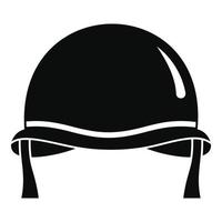 Combat helmet icon, simple style vector