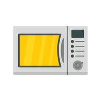 icono de microondas de cocina, estilo plano vector