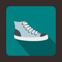 icono de zapatillas, estilo plano vector