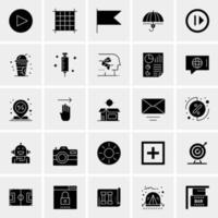 25 iconos de negocios universales vector ilustración de icono creativo para usar en proyectos relacionados con la web y dispositivos móviles