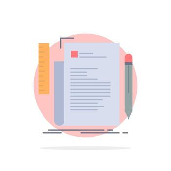 Code coding file programming script Flat Color Icon Vector