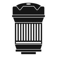 Lens ring icon, simple style vector