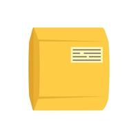 Delivery package icon, flat style vector