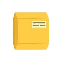 Delivery package icon, flat style vector