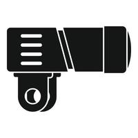 Bike flashlight icon, simple style vector