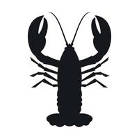 Crayfish icon, simple style vector