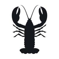 Crayfish icon, simple style vector