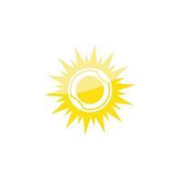 icono de ilustración de vector de sol