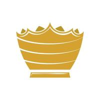 diseño de vector de icono de logotipo de corona