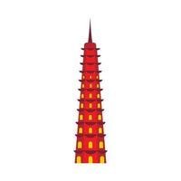 Temple icon, flat style vector