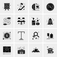 16 Universal Business Icons Vector Creative Icon Illustration to use in web and Mobile Related project