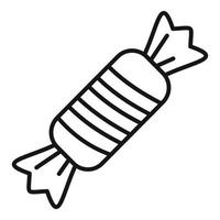 Sugar bonbon icon, outline style vector