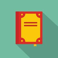 Book publication icon, flat style vector